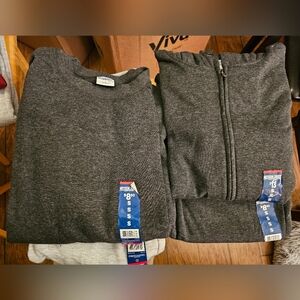 Gray Sweatshirt and Sweatpants Set